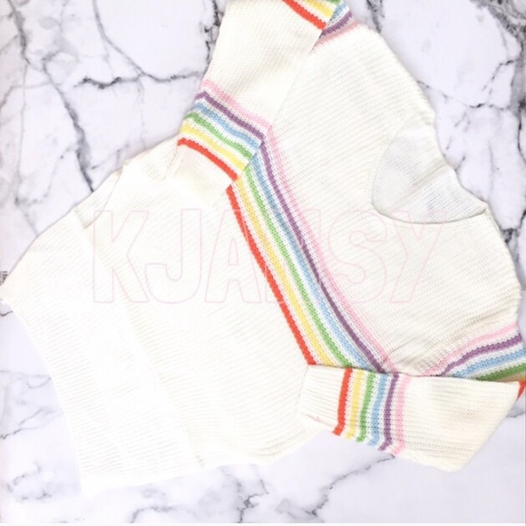 RESTOCKED! Rainbow Stripe Sweater - Picture 6 of 7